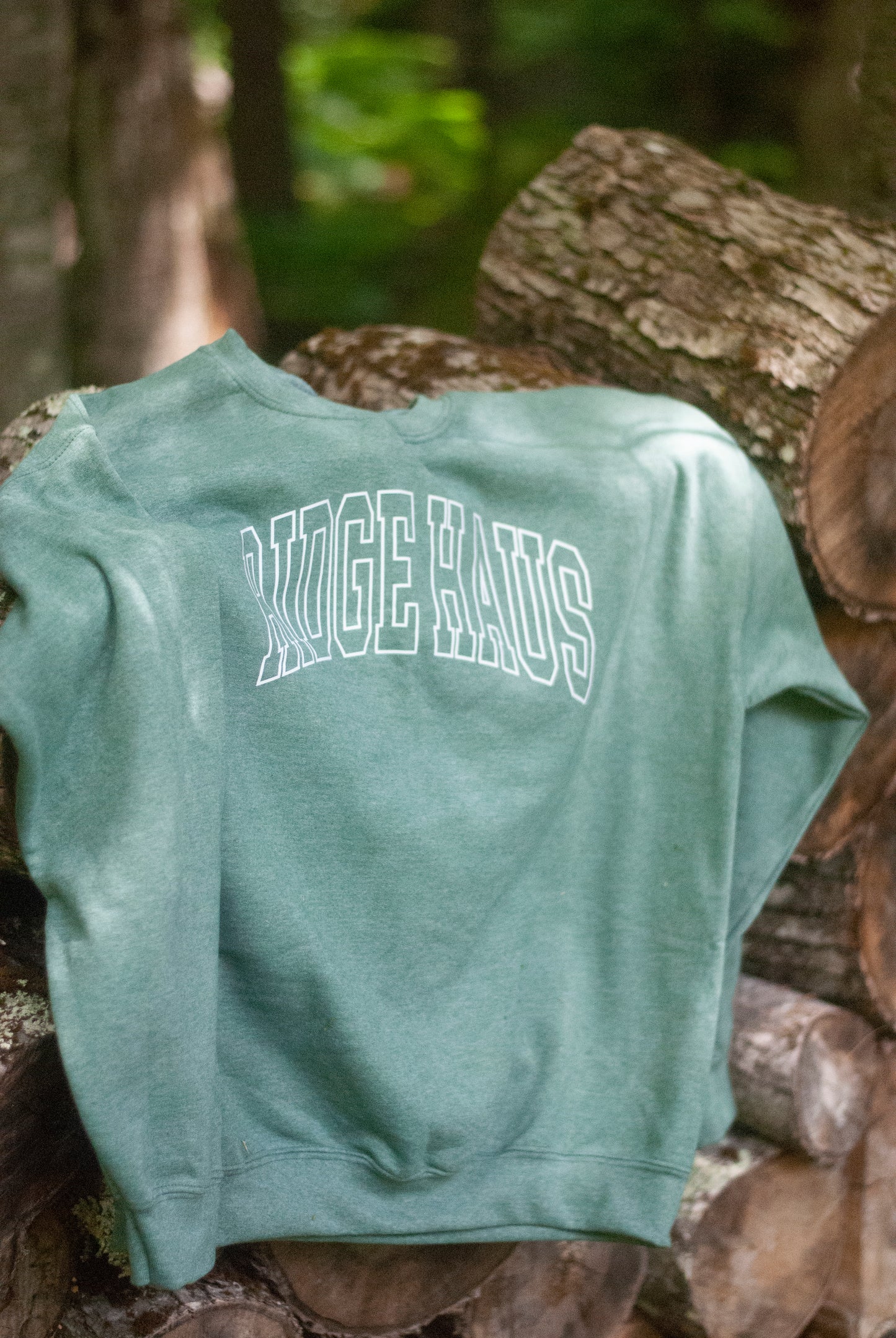 Ridge Haus Crewneck Sweatshirt | Heather Green Sweatshirt